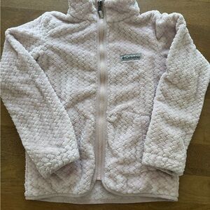 Columbia Fireside Girls Light Pink Textured Fleece Jacket
